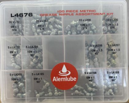 Picture of METRIC 101 pce GREASE NIPPLE ASSORTMENT L4676